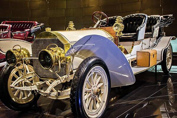 Vintage White Luxury Automobile Wall Art