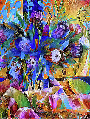 Violet proteas by Jeremy Holton