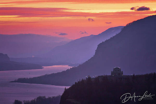 Water Wall Art featuring the photograph Vista House Morning by DeAnna Lord