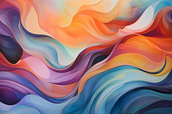 Vibrant Wall Art featuring the painting Vivid Dreamscape by Land of Dreams