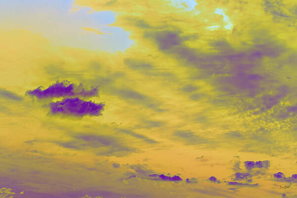 Vivid Sunset Cloudscape Digital Art