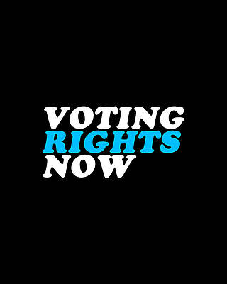 Right Digital Art - Voting Rights Now by Flippin Sweet Gear