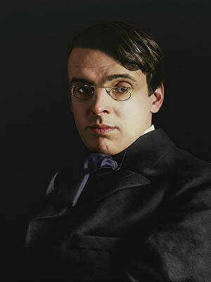 Man in Glasses Portrait Wall Art