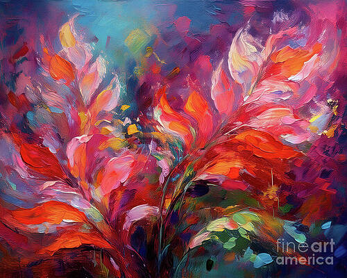 Nature Wall Art featuring the ai art Wafting by Macro Abundance