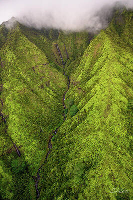 Hawaii Photograph - Wai'ale'ale Falls Six by Steven Sparks