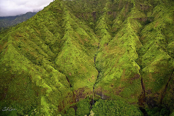Hawaii Photograph - Wai'ale'ale Falls Three by Steven Sparks