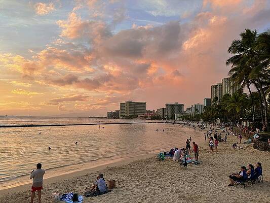 Wall Art featuring the photograph Waikiki by Louis Raphael