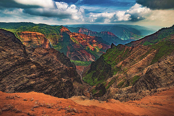 Paradise Photograph - Waimea Canyon Color Palette - Kauai, Hawaii by Abbie Warnock