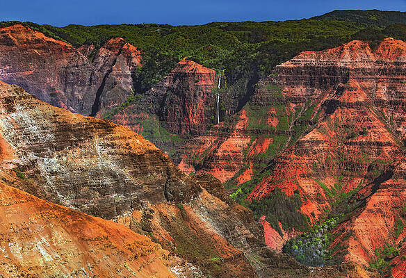 Paradise Photograph - Waipo'o Falls And Colors - Kauai, Hawaii by Abbie Warnock