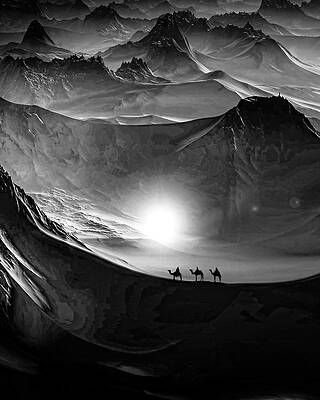 Journey Across Majestic Mountains Photograph