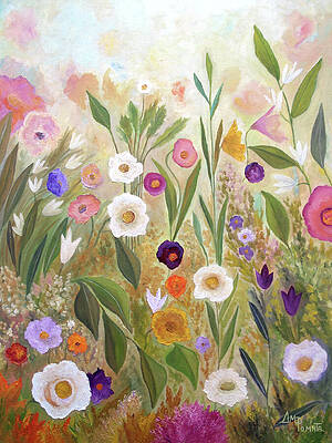 Nature Painting - Waking Up To The Light by Angeles M Pomata