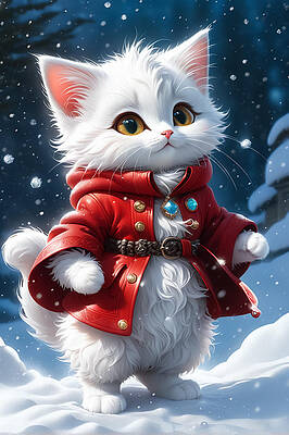 Digital Art - Walk In The Snow by The Luxury Art Collection