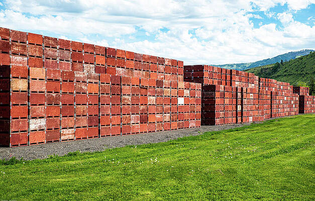 May Photograph - Wall Of Crates by Tom Cochran