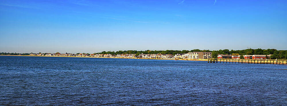 Wall Art featuring the photograph Walnut Beach Waterfront With Coastal Homes In Milford, Connecticut by Miroslav Liska