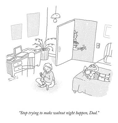 Walnut Night with the Family Drawing