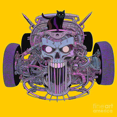 Wall Art featuring the drawing War Machine by David McKinney