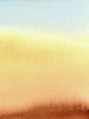 Serene Painting - Warm Earthy Gradation by Elizabeth Reich