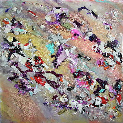 Textured Wall Art featuring the painting Washed Ashore by Madeleine Arnett