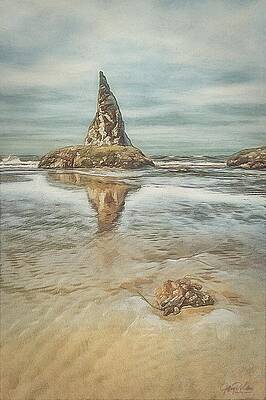 Wall Art featuring the painting Washed Up by Jeffrey Kolker