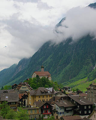 Switzerland Wall Art featuring the photograph Wassen Church St Gallus by Matthew DeGrushe