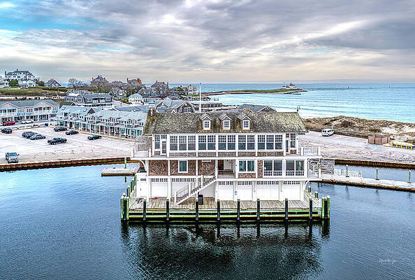 Wall Art featuring the photograph Watch Hill Yacht Club by Veterans Aerial Media LLC