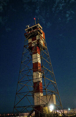 Sky Wall Art featuring the photograph Watch Tower Hampton Roads C by Rene Vasquez
