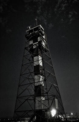 Sky Wall Art featuring the photograph Watch Tower Hampton Roads by Rene Vasquez