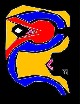 Wall Art featuring the painting Watch Your 6 by Rafael Salazar