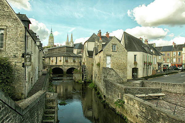 Wall Art featuring the photograph Water Wheel Of Bayeux 2 by Lisa Chorny