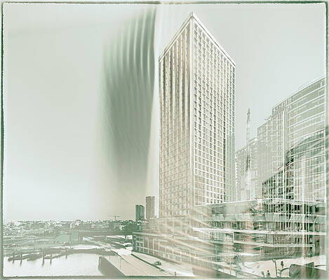 British Columbia Photograph - Waterfront Vancouver Centre Canada Cinematic Color 0165-101 by Neptune Images