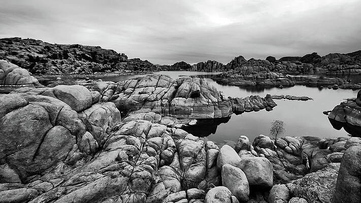 Photograph - Watson Lake Boulders by American Landscapes