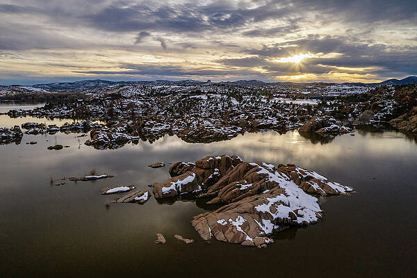 Winter Photograph - Watson Winter Sunset by Matt Halvorson
