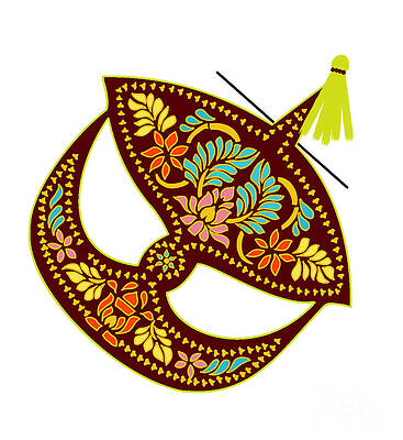 Digital Art - Wau Bulan by Aanya's Art 4 Earth