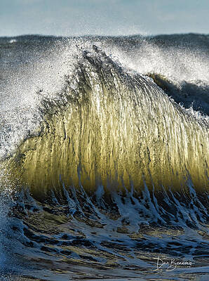 Obx Photograph - Wave Collision 5084 by Dan Beauvais