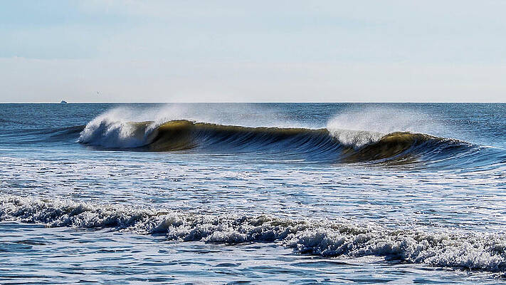 Sky Wall Art featuring the photograph Wave Mist Photograph by Louis Dallara