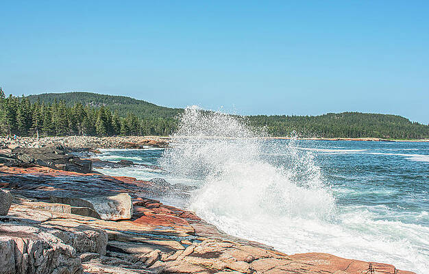 Maine Photograph - Waves Dancing by Veterans Aerial Media LLC