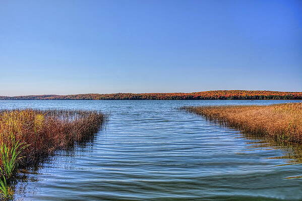 Wall Art featuring the photograph Waves Gently Rolling In At Kentuck Lake by Dale Kauzlaric