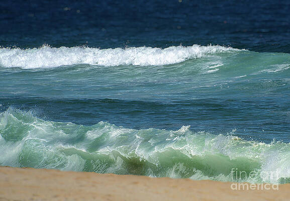 Water Wall Art featuring the photograph Waves by Helo Art