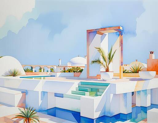 Sky Digital Art - We Go To The Seashore Every Year by Eris And AI