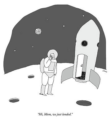 Astronaut on the Moon Wall Art