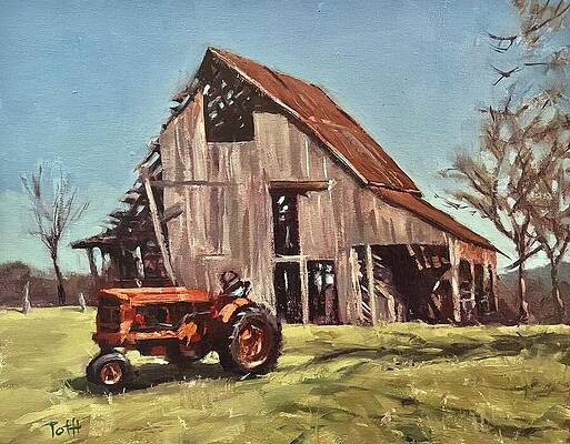 Sky Wall Art featuring the painting Weathered by Laura Toth