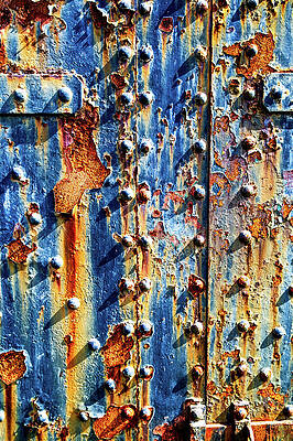 Abstract Photograph - Weathered Steel Door Detail by Bruce Block