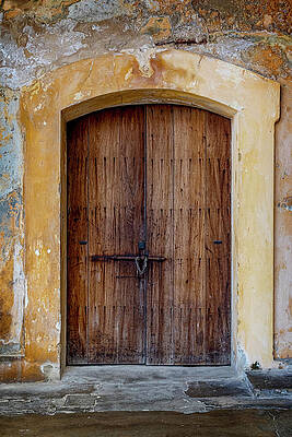 Weathered Wooden Doorway Wall Art