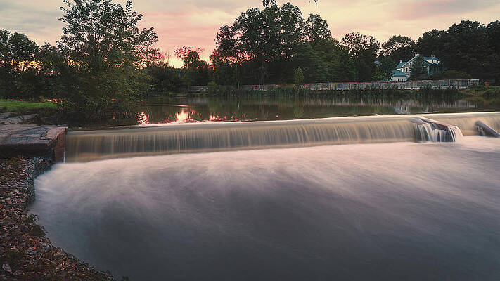 Water Wall Art featuring the photograph Wehr's Dam High Waters by Jason Fink