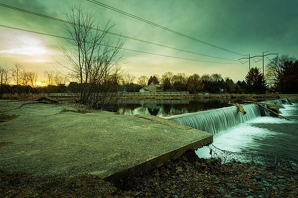 Reflection Wall Art featuring the photograph Wehr's Dam Hollywood Dramatic by Jason Fink