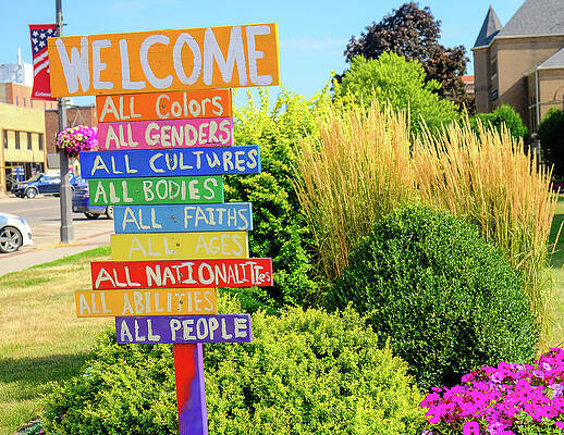 Photograph - Welcome  Sign by Robert Allen Hill