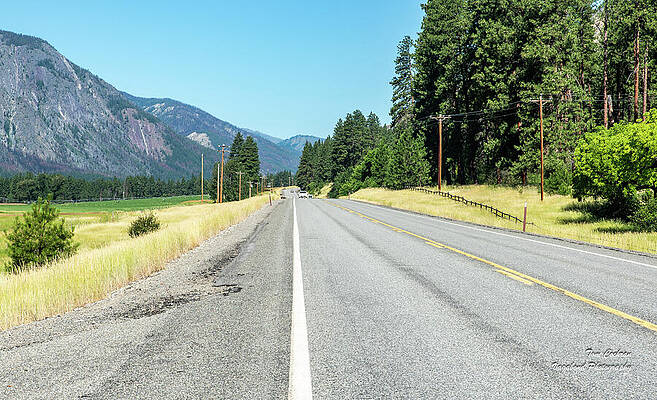 State Route 20 Photograph - West Bound SR 20 In Methow Valley by Tom Cochran
