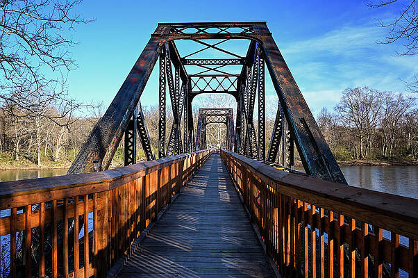 Wall Art featuring the photograph West Yough Railroad Bridge by Steven Nelson