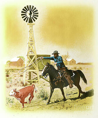 Western Windmill Print