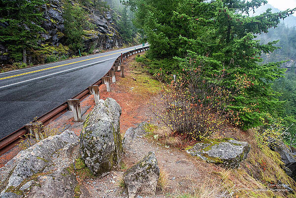 Winding Mountain Highway Photograph